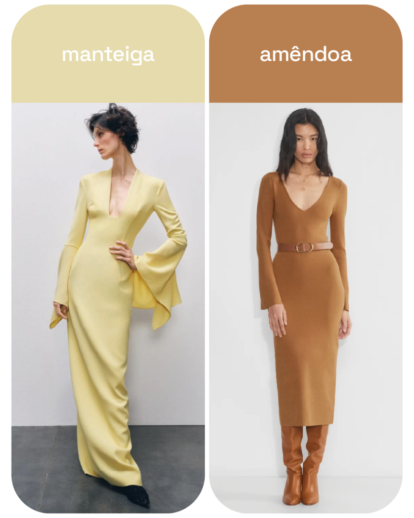 cores universais:: manteiga e amêndoa