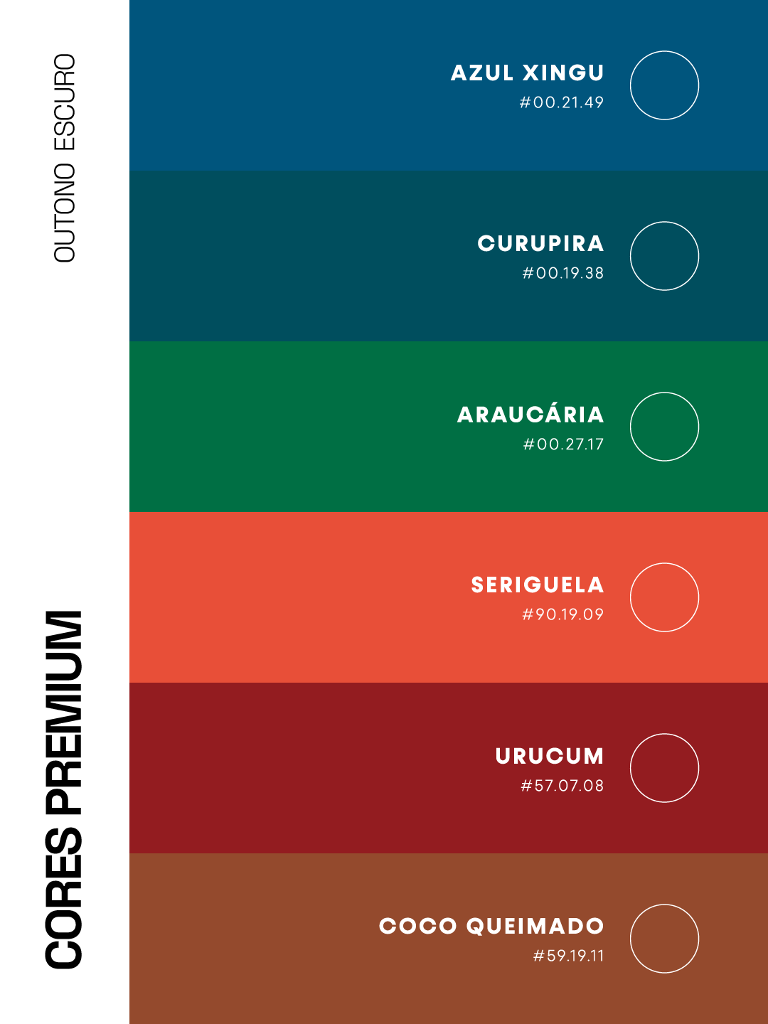 cores premium do outono escuro