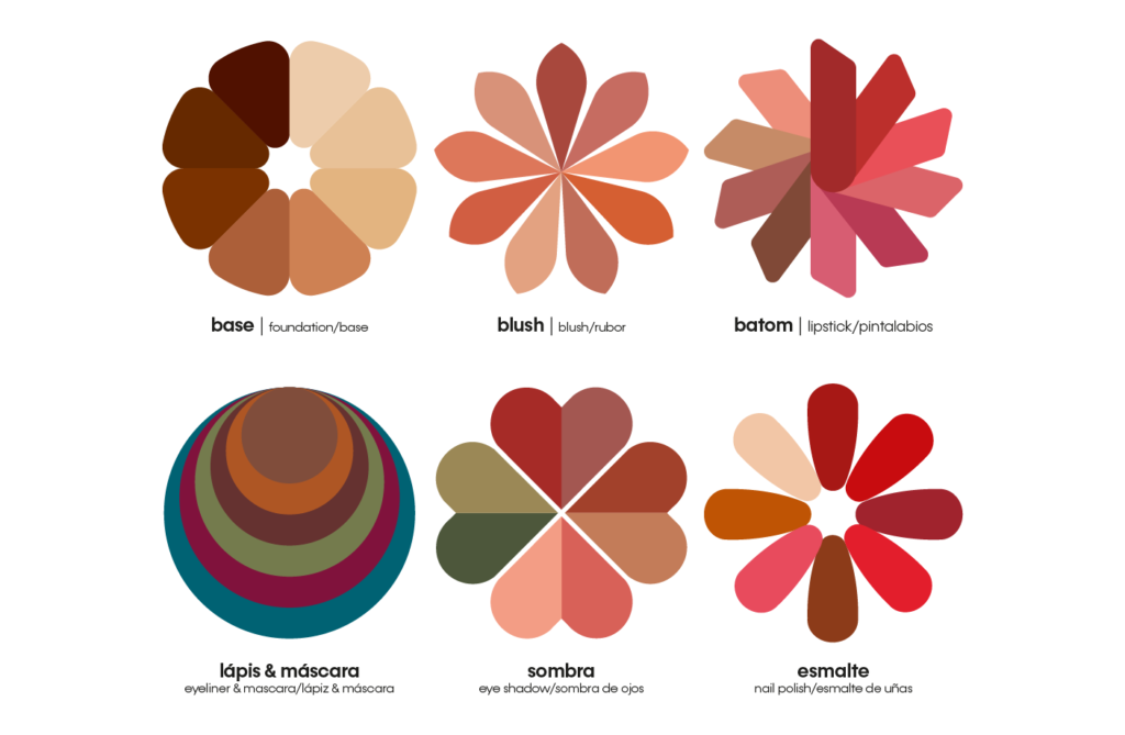 maquiagem do outono puro