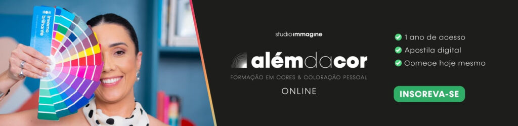 além da cor online, formação em coloração pessoal.
